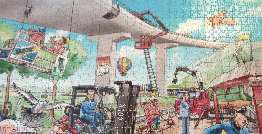 Uitgebreide illustratie voor Takke-puzzel